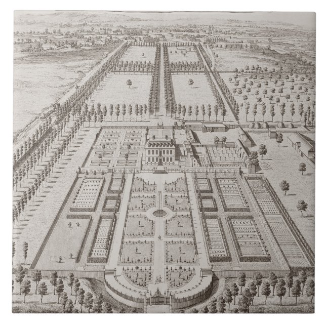 Azulejo Casa de Fairford, Seat de Samuel Barker, de 'T (Frente)