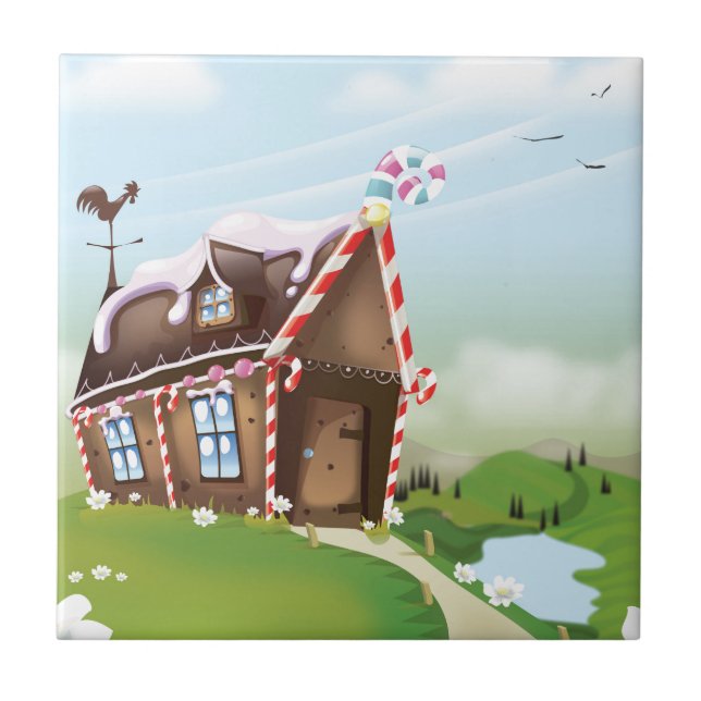 Azulejo Casa de pan de jengibre (Frente)