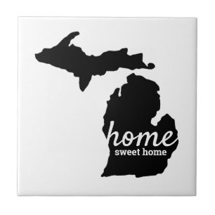 Azulejo Casa dulce Michigan Silhouette