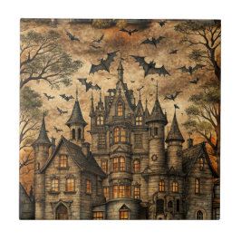 Azulejo Casa embrujada vintage (2)