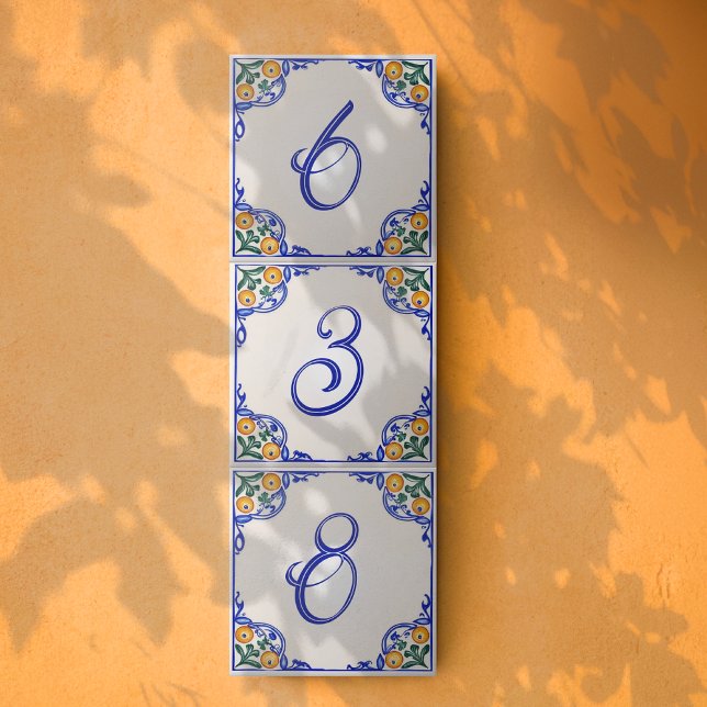 Azulejo Casa Mediterránea Número – Arancia (Subido por el creador)