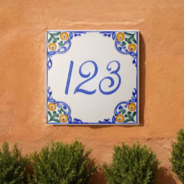 Azulejo Casa Mediterránea Número – Arancia
