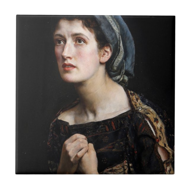 Azulejo Casandra (Princesa de Troya) (por John Collier) (Frente)