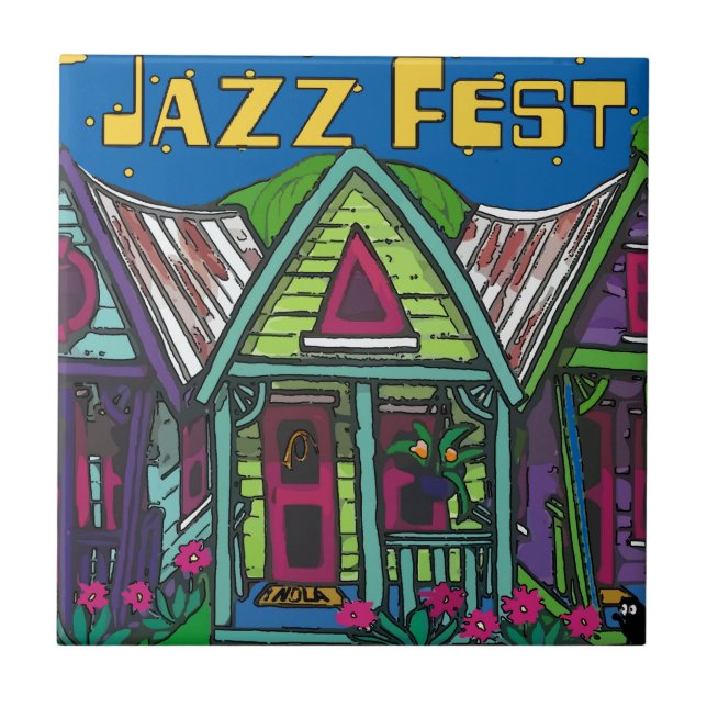 Azulejo Casas de Festival de Jazz (Frente)