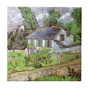 Azulejo Casas en Auvers, Vincent van Gogh.