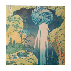 Azulejo Cascada Amida de Hokusai Japón Cascada