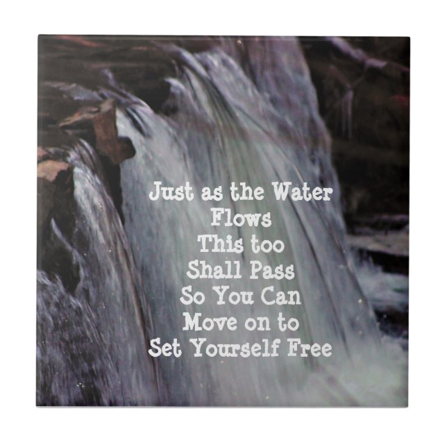 Azulejo  Cascada con palabras (Frente)