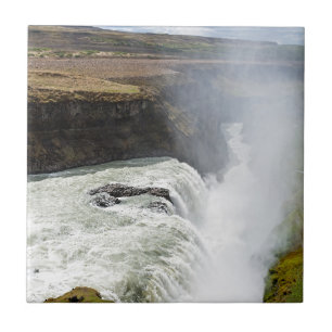 Azulejo Cascada de Gullfoss - Suroeste de Islandia