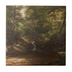 Azulejo Cascada en el bosque - George Hetzel