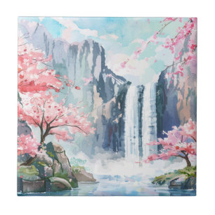 Azulejo Cascada en primavera