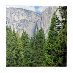 Azulejo Cascadas de alta yosemite, Parque Nacional Yosemit