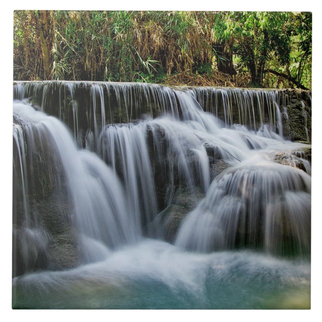 Azulejo Cascadas de Kuang Si, Laos (Frente)