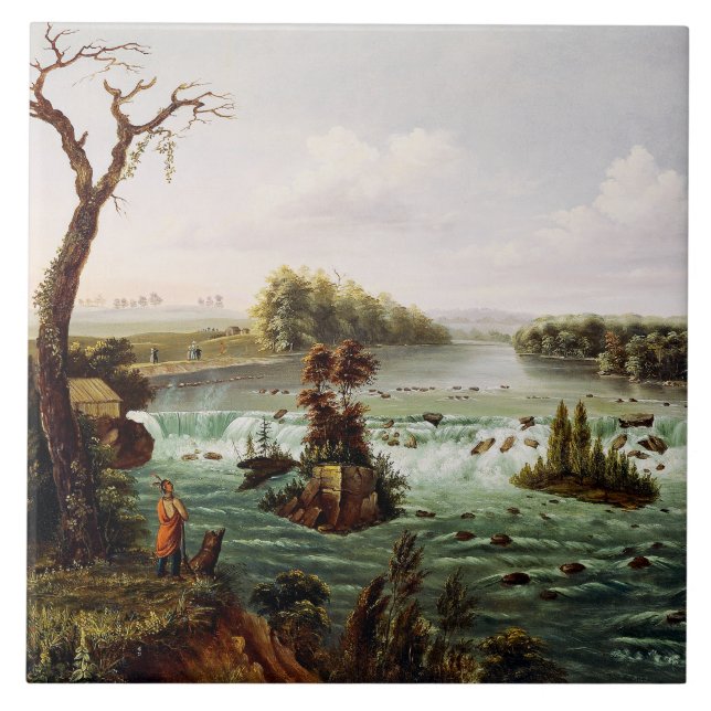 Azulejo Cascadas de Saint Anthony por Henry Lewis (Frente)