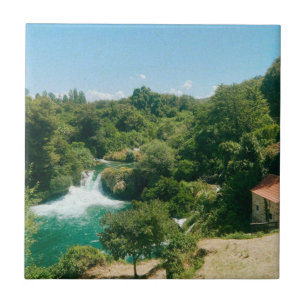 Azulejo Cascadas Krka - Parque nacional Krka - Croacia