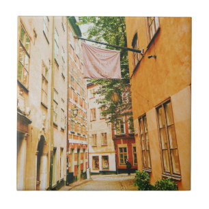 Azulejo Casco antiguo histórico, Gamla Stan, Estocolmo, Su