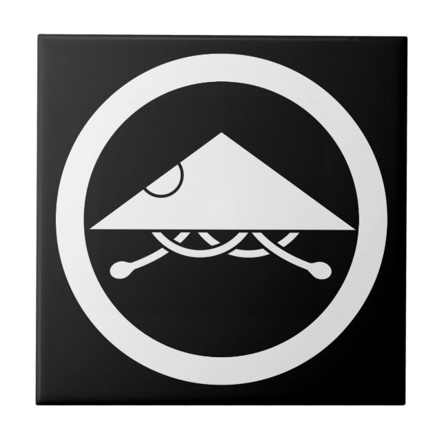 Azulejo Casco Ashigaru en círculo (Frente)