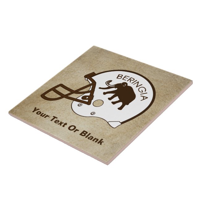 Azulejo Casco de Fútbol de la Universidad de Beringia (Lado)