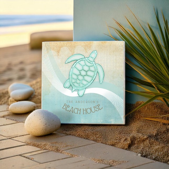 Azulejo Caseta de playa Tortuga Náutica Aqua Blue ID623 (Subido por el creador)