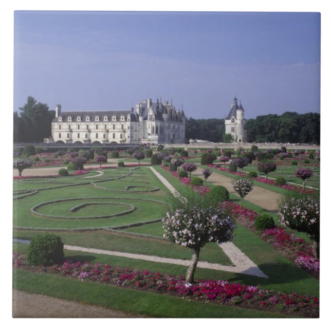 Azulejo Castillo de Chenonceau, Valle del Loira, (Frente)