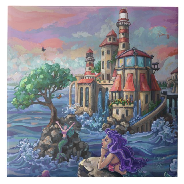 Azulejo Castillo de Sirena (Frente)
