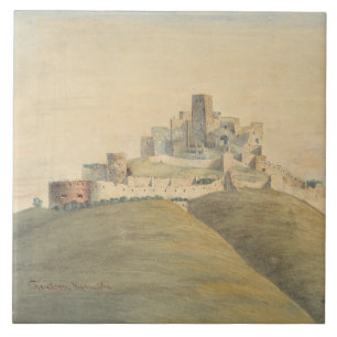 Azulejo Castillo de Trencin en el oeste de Eslovaquia