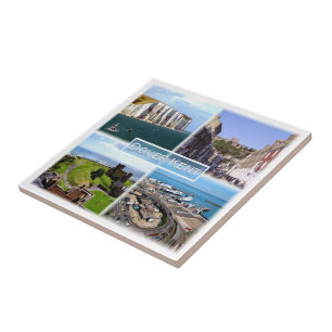 Azulejo Castillo ENG005 DOVER, puerto, KENT, Inglaterra,