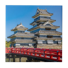 Azulejo Castillo y puente de Matsumoto