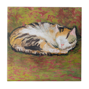Azulejo Cat, August Macke Ceramic Tile