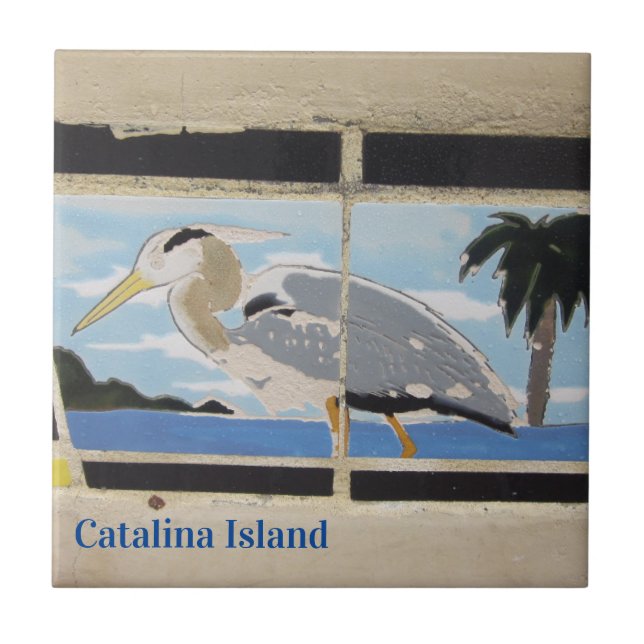 AZULEJO CATALINA ISLAND CERAMIC TILE BIRD OF CATALINA (Frente)
