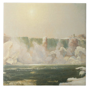 Azulejo Cataratas del Niágara en invierno (hielo en el agu
