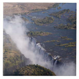 Azulejo Cataratas Victoria, río Zambesi, Zambia - Zimbabue
