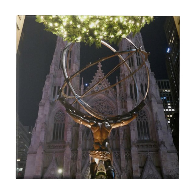 Azulejo Catedral de Atlas y San Patricio - (Frente)