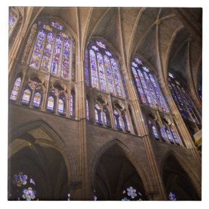 Azulejo Catedral de León, vidrieras interiores