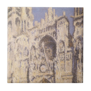 Azulejo Catedral de Rouen, Armonía Azul Oro por Claude Mon