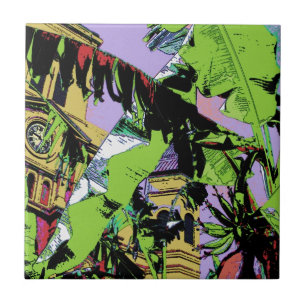 Azulejo Catedral y Árboles Bananeros