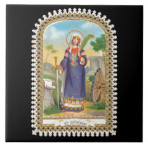 Caterina de Alejandría con vestimenta egipcia