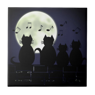 Azulejo caterizo a la luz de la luna