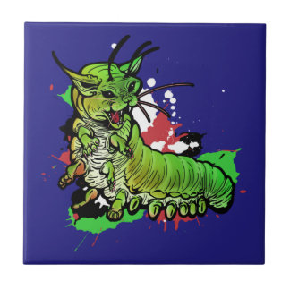 Azulejo Caterpillar green