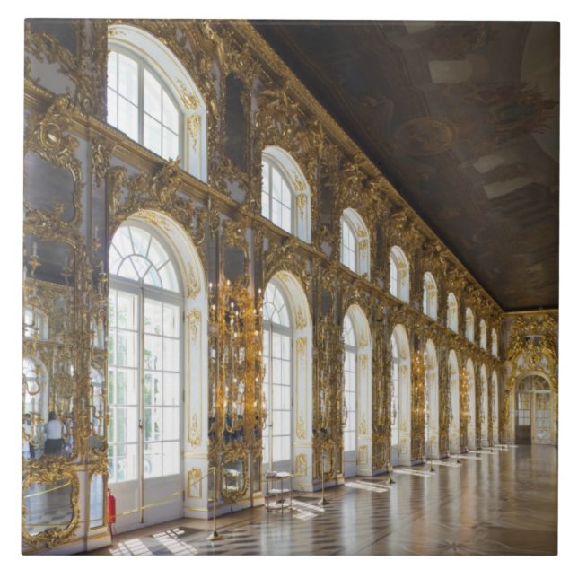 Azulejo Catherine Palace, detalle del Gran Salón (Frente)