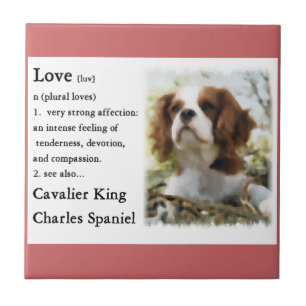 Azulejo Cavalier King Charles Spaniel Art Love is
