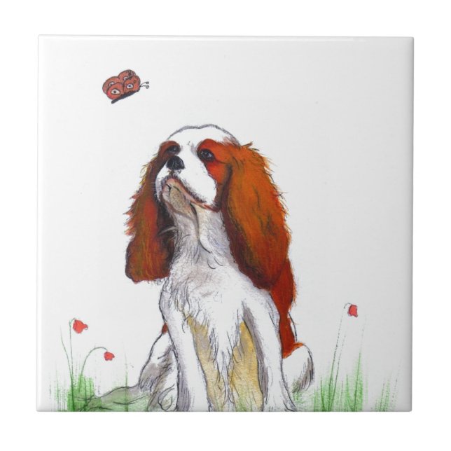 Azulejo Cavalier King Charles Spaniel CKC (Frente)