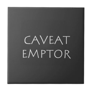 Azulejo Caveat Emptor