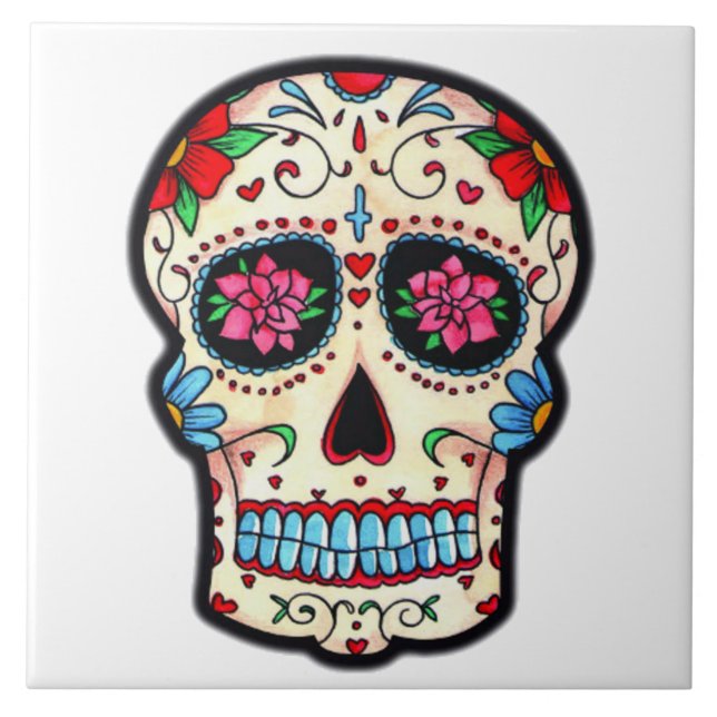 Azulejo Caveira Mexicana (Frente)
