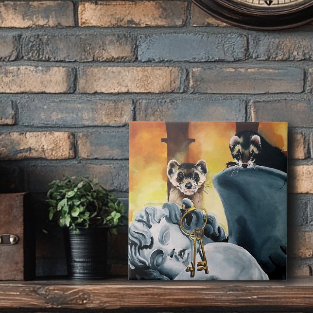 Azulejo Cayos de ferret cute (Subido por el creador)