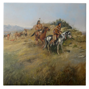 Azulejo Caza de búfalos, 1891 (aceite sobre lienzo)