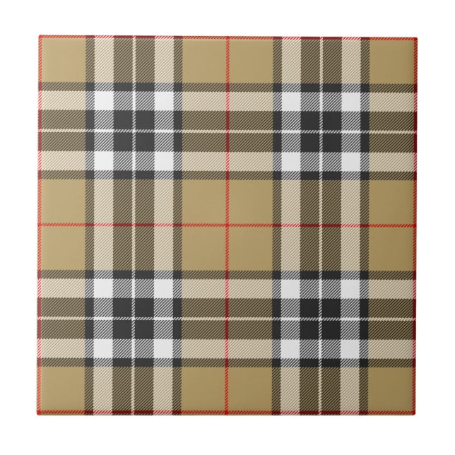 Azulejo Caza de clan camello Thomson Plaid (Frente)
