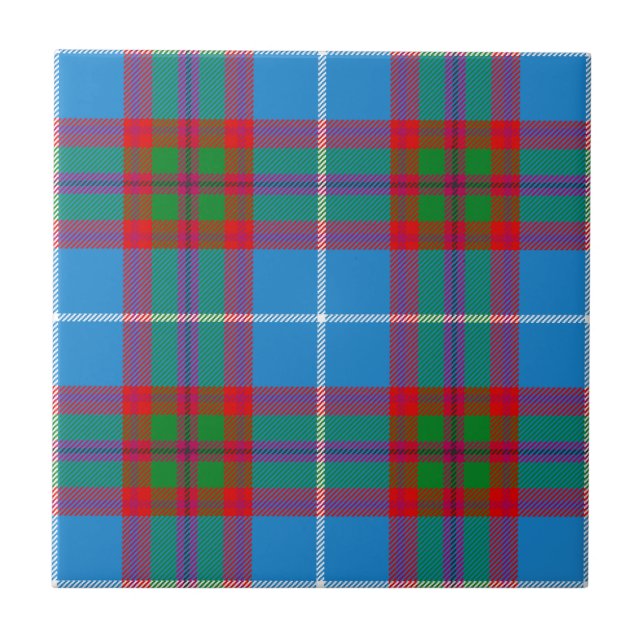 Azulejo Caza de clan de Edimburgo Tartan Plaid (Frente)