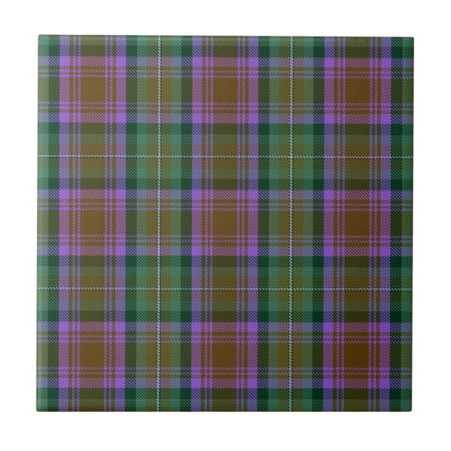 Azulejo Caza de clan skye Tartán Plaid (Frente)