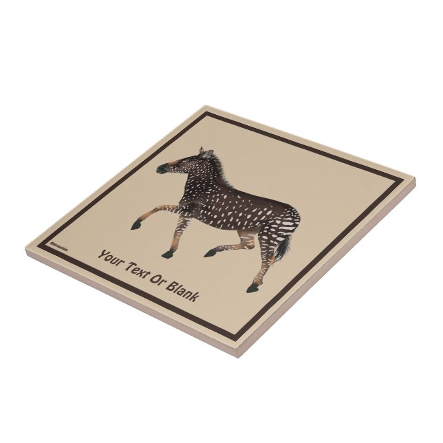 Azulejo Cebra de punto de polka (Lado)