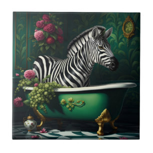 Azulejo Cebra en una bañera